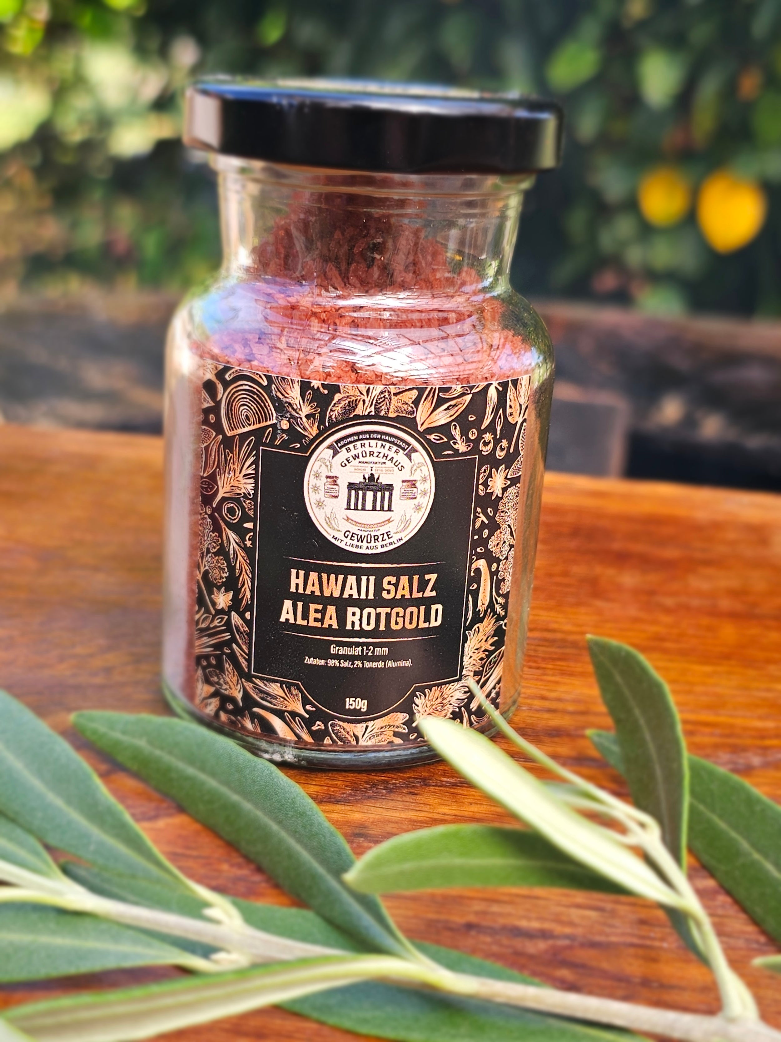 "Hawaii Salz Alea  Rotgold 1-2 mm" 150g