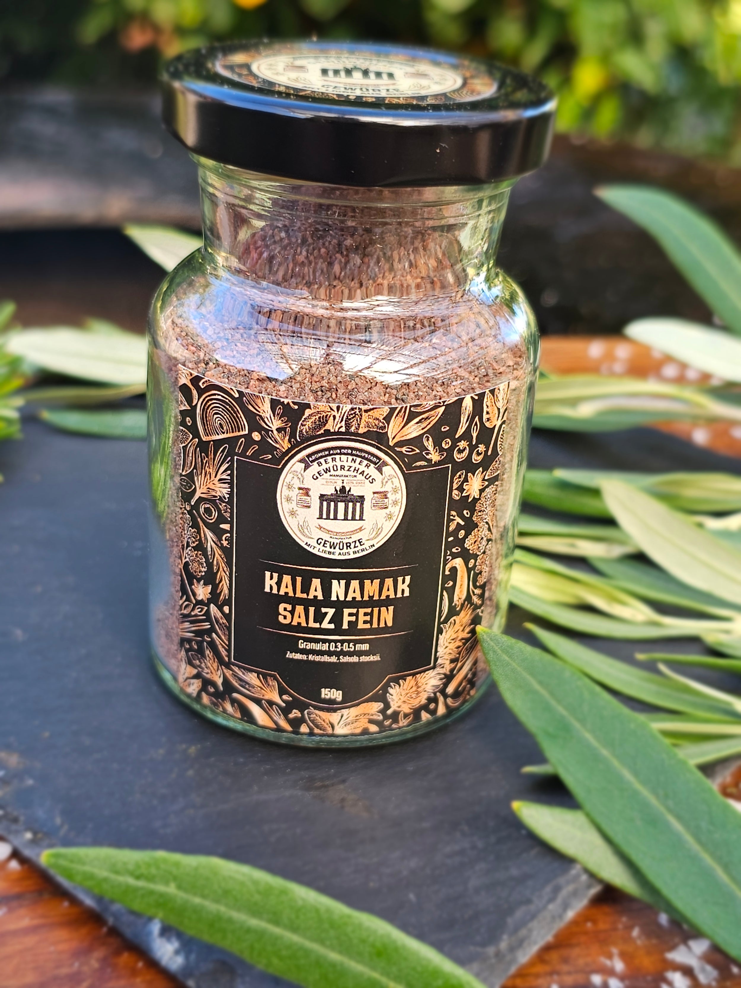 Kala Namak Salz Fein  0.3-0.5 mm 150g