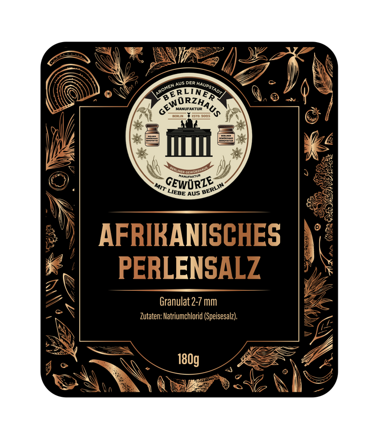 "Afrikanisches Perlensalz  2-7 mm" 180g - Berliner-Gewürzhaus-Manufaktur 