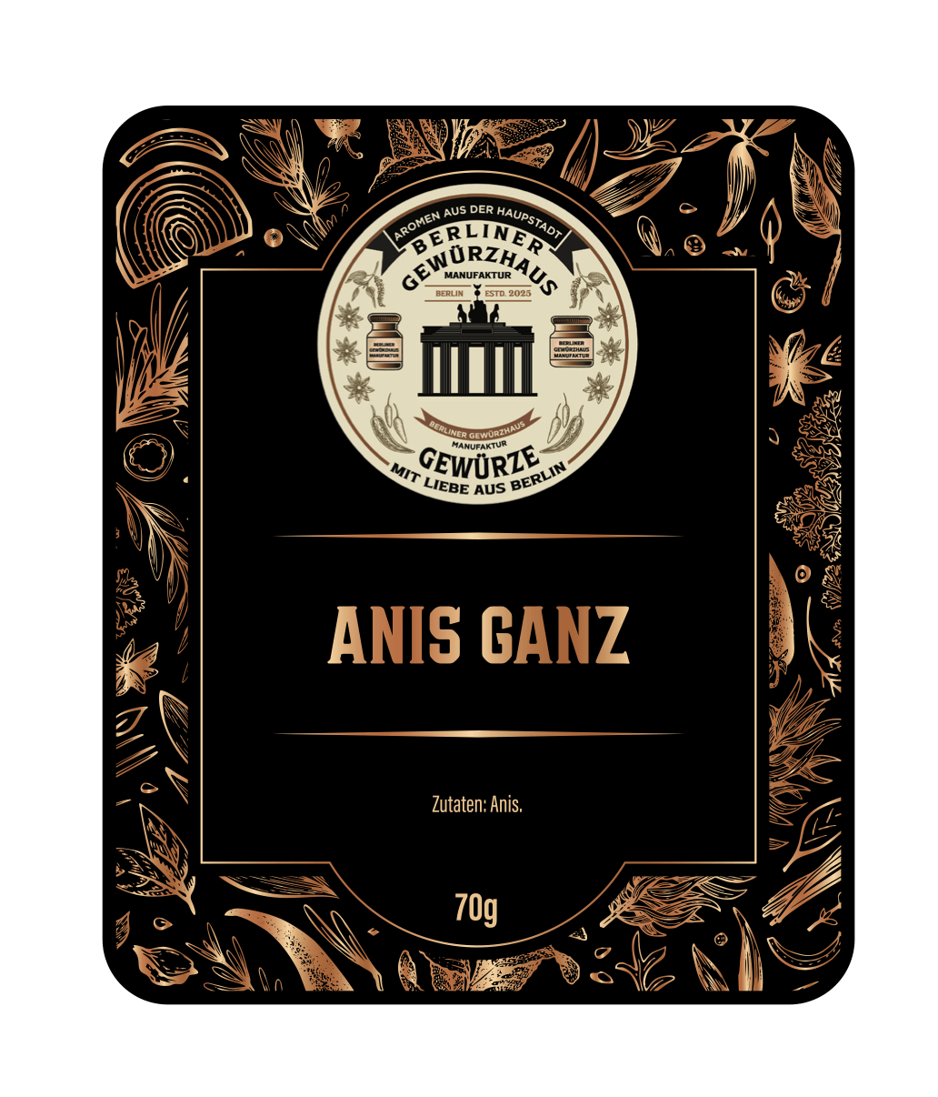 Anis ganz 70g - Berliner-Gewürzhaus-Manufaktur 