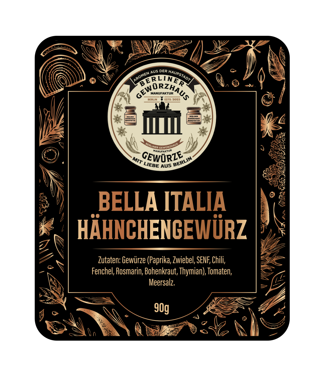 Bella Italia Hähnchengewürz 90g - Berliner-Gewürzhaus-Manufaktur 
