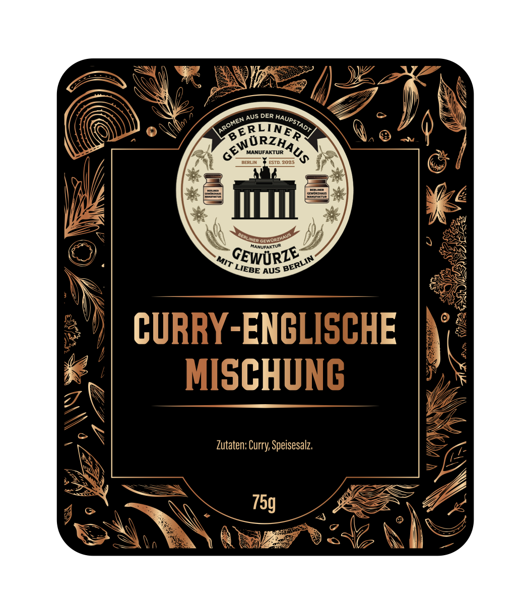 Curry-Englische Mischung 75g - Berliner-Gewürzhaus-Manufaktur 