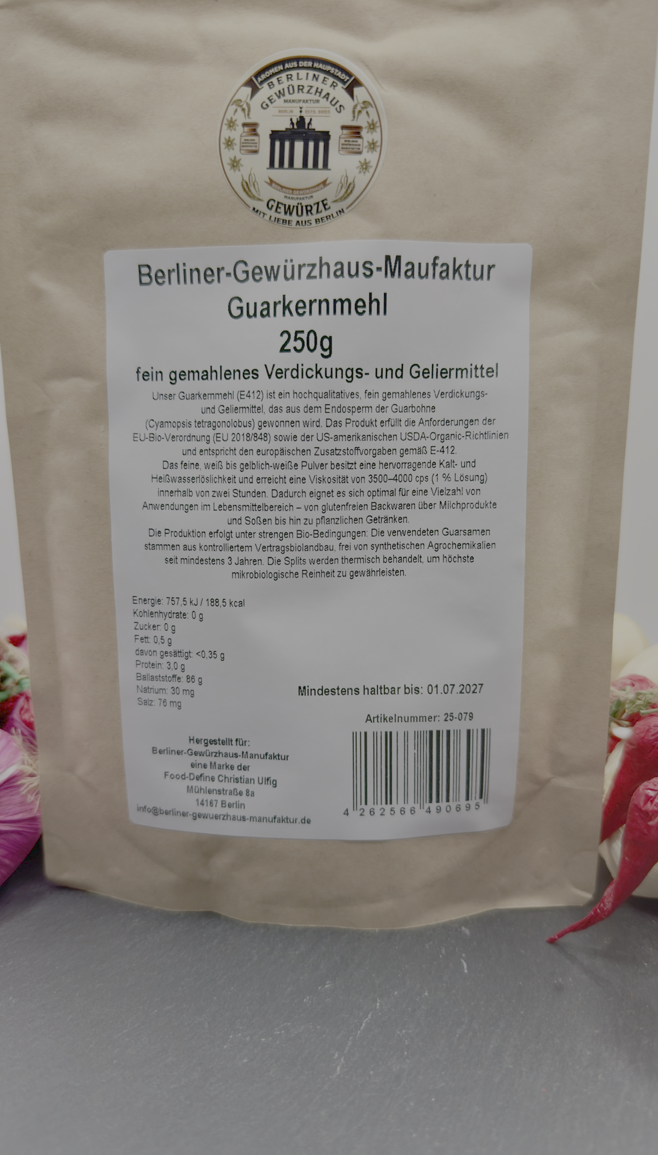 Guarkernmehl 250g - Berliner-Gewürzhaus-Manufaktur 