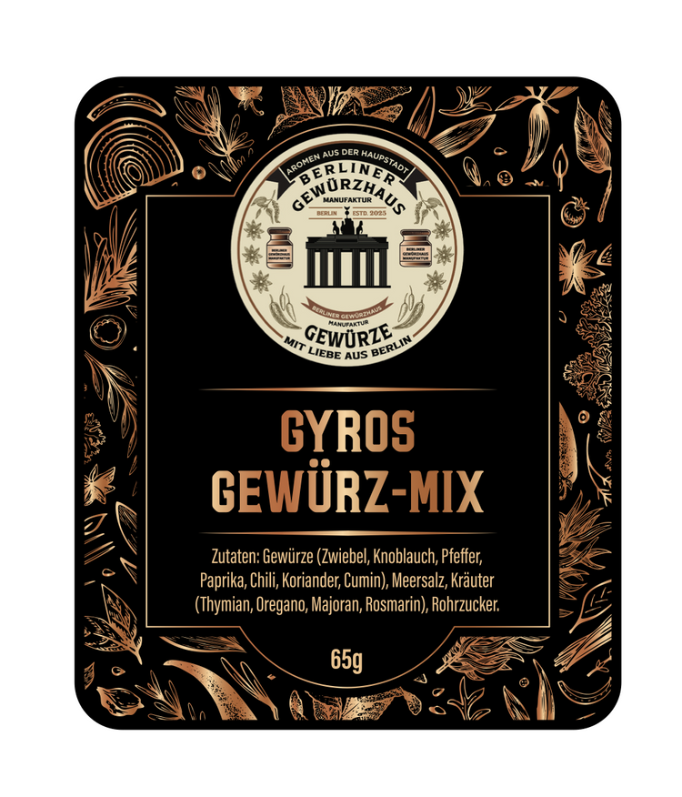 Gyros Gewürz-Mix 65g - Berliner-Gewürzhaus-Manufaktur 