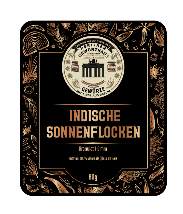 Indische Sonnenflocken  1-5 mm 80g - Berliner-Gewürzhaus-Manufaktur 