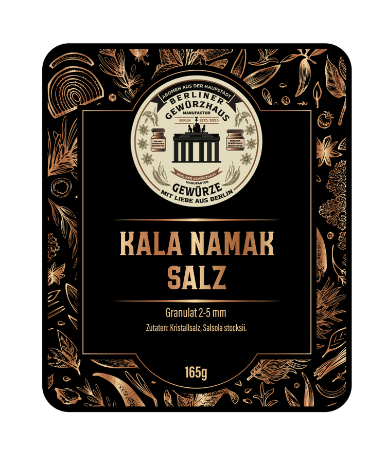 Kala Namak Salz Fein  0.3-0.5 mm 150g - Berliner-Gewürzhaus-Manufaktur 