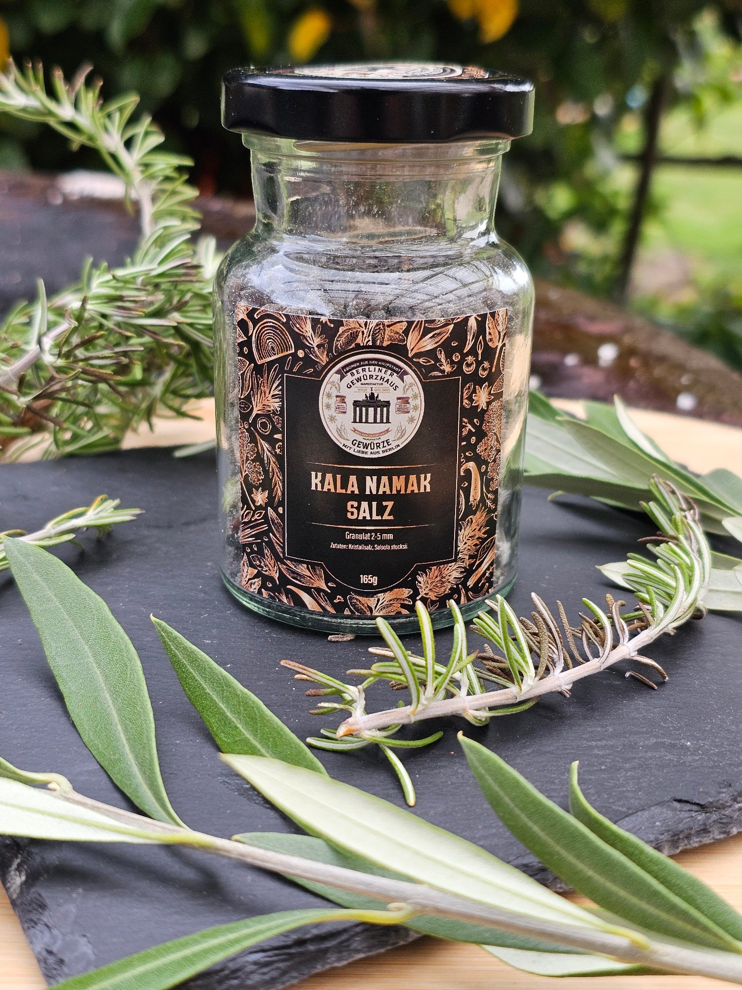 Kala Namak Salz Granulat 2-5 mm 165g - Berliner-Gewürzhaus-Manufaktur 