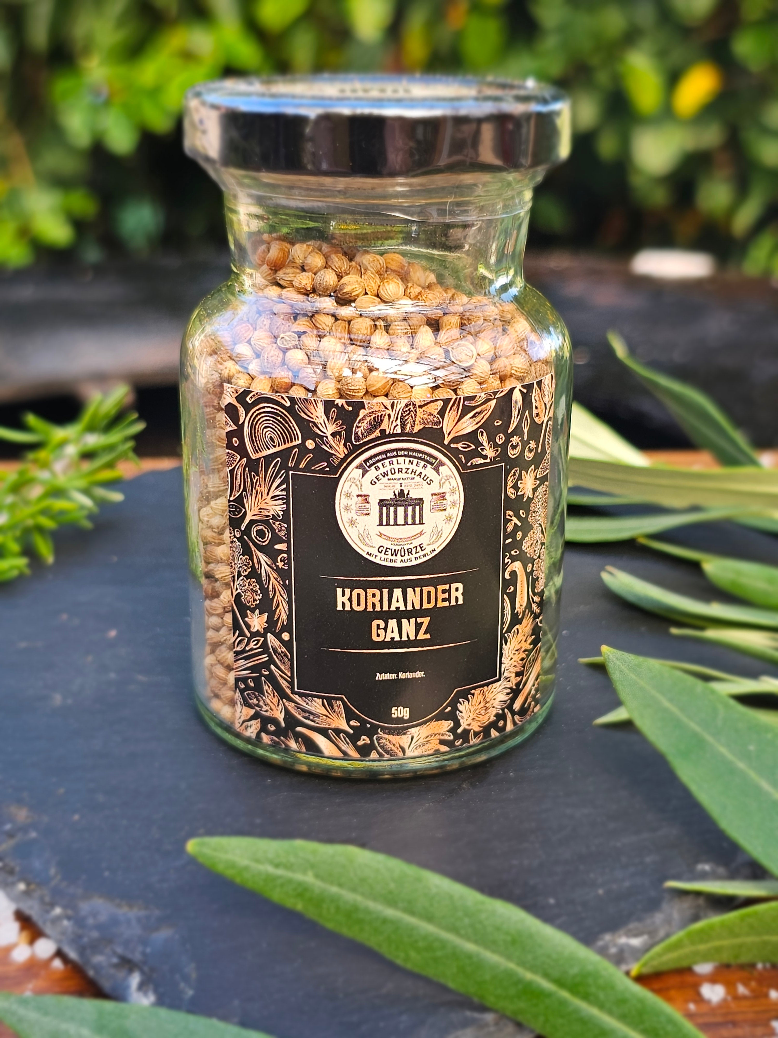 Koriander ganz 50g - Berliner-Gewürzhaus-Manufaktur 