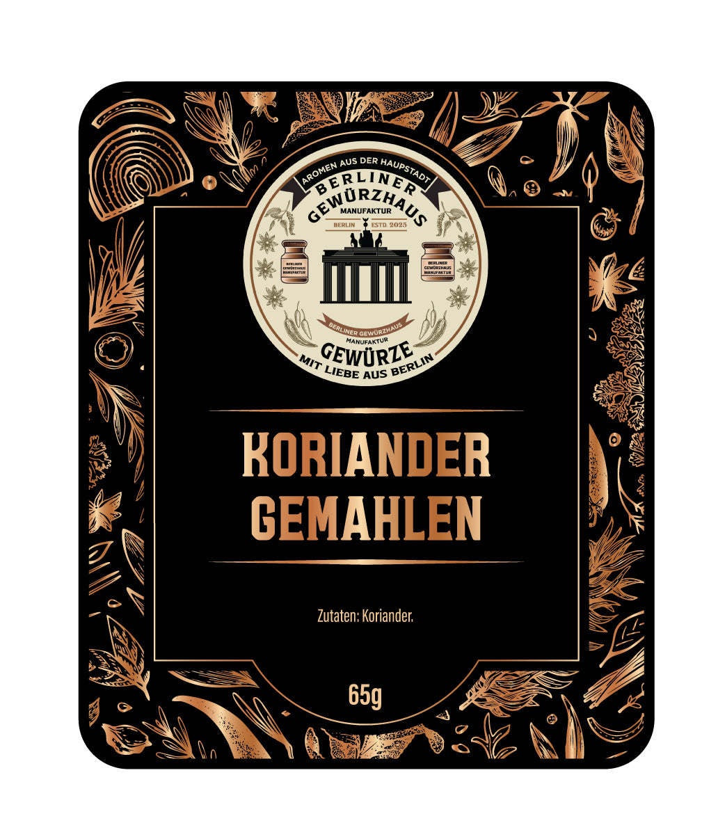Koriander gemahlen 65g - Berliner-Gewürzhaus-Manufaktur 