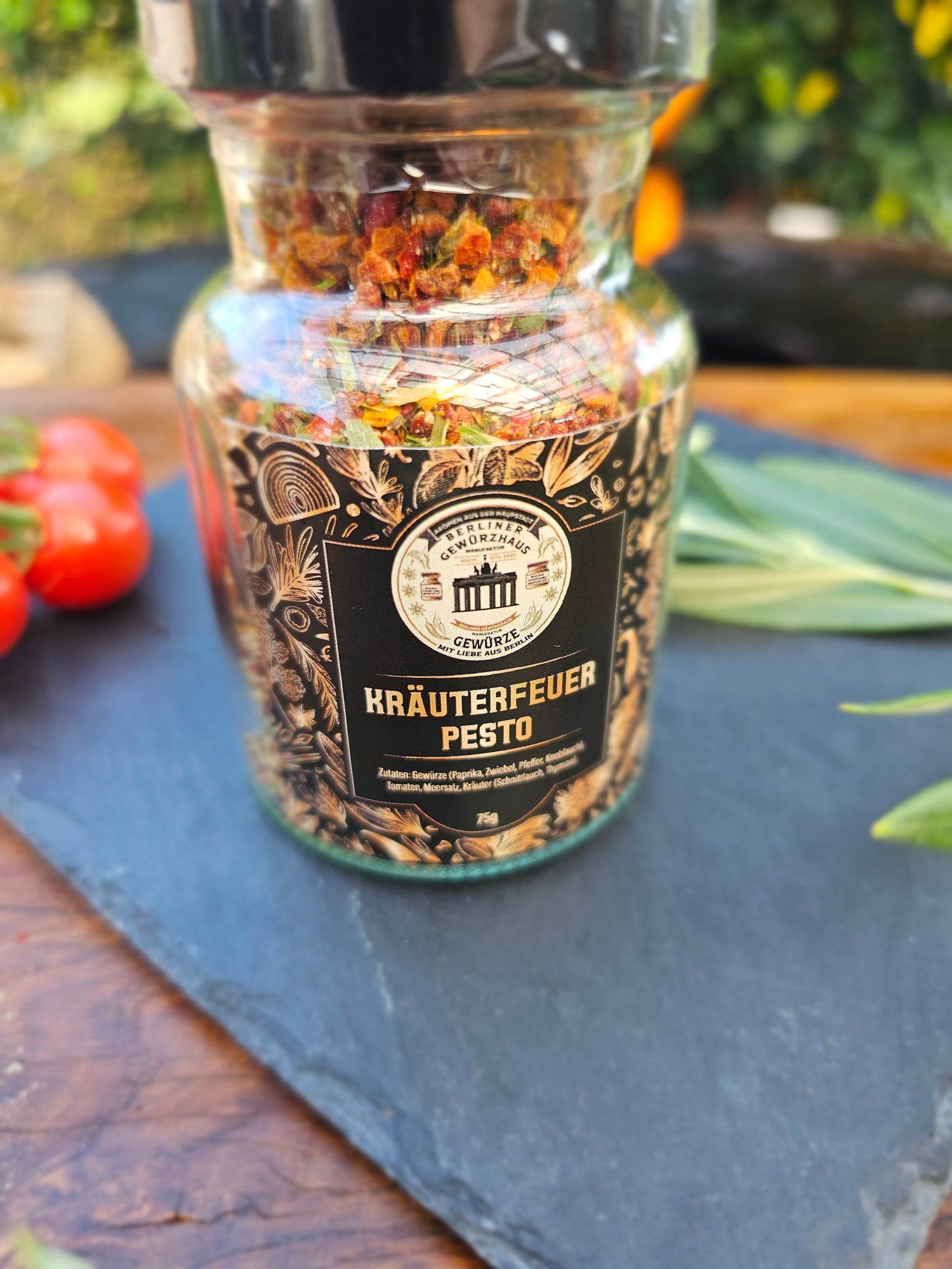 Kräuterfeuer Pesto 75g - Berliner-Gewürzhaus-Manufaktur 