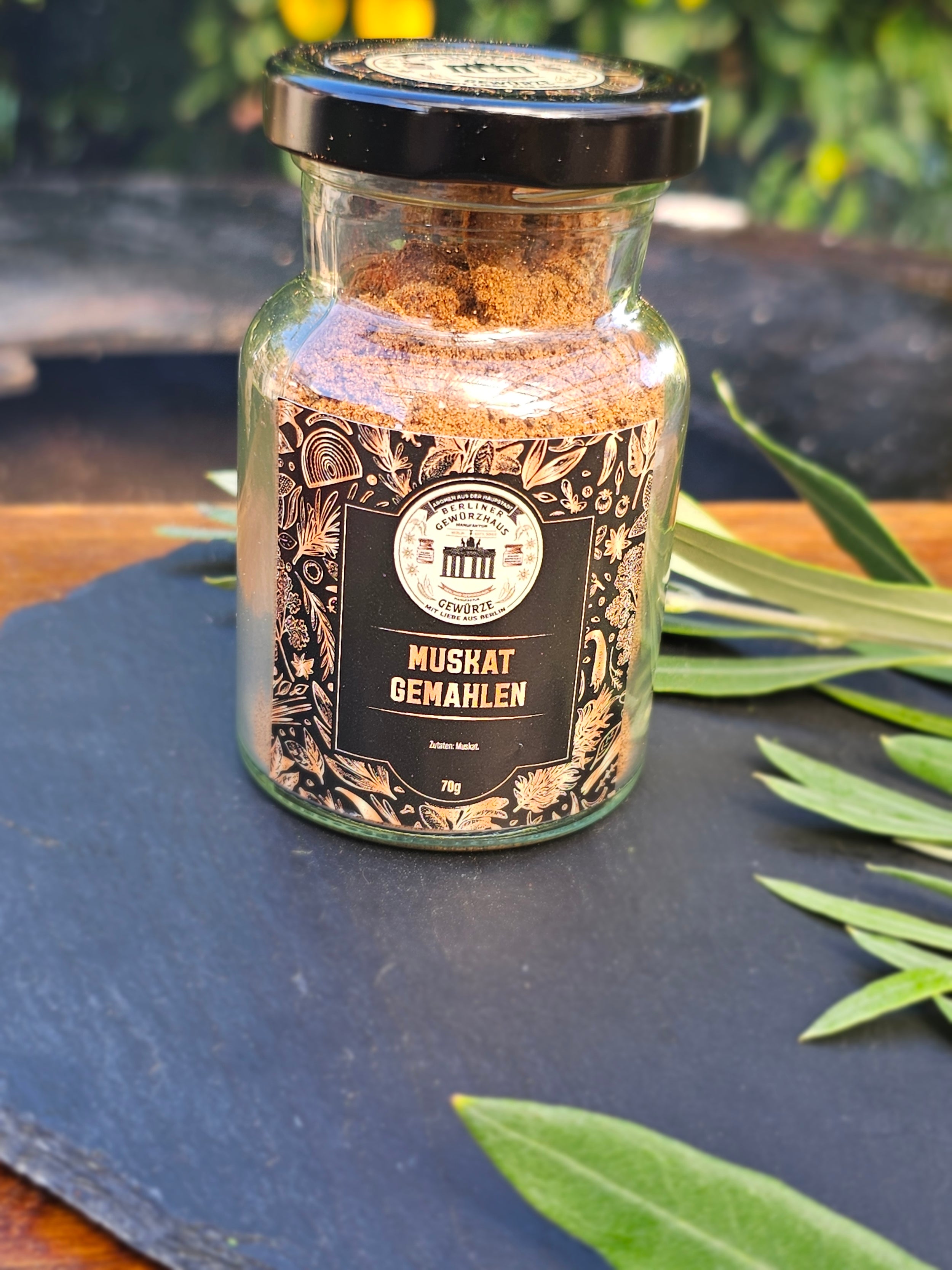 Muskat gemahlen 70g - Berliner-Gewürzhaus-Manufaktur 