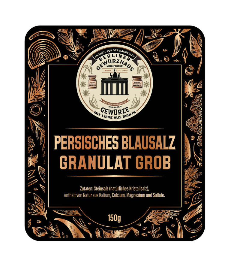 Persisches Blausalz Granulat Grob 150g - Berliner-Gewürzhaus-Manufaktur 