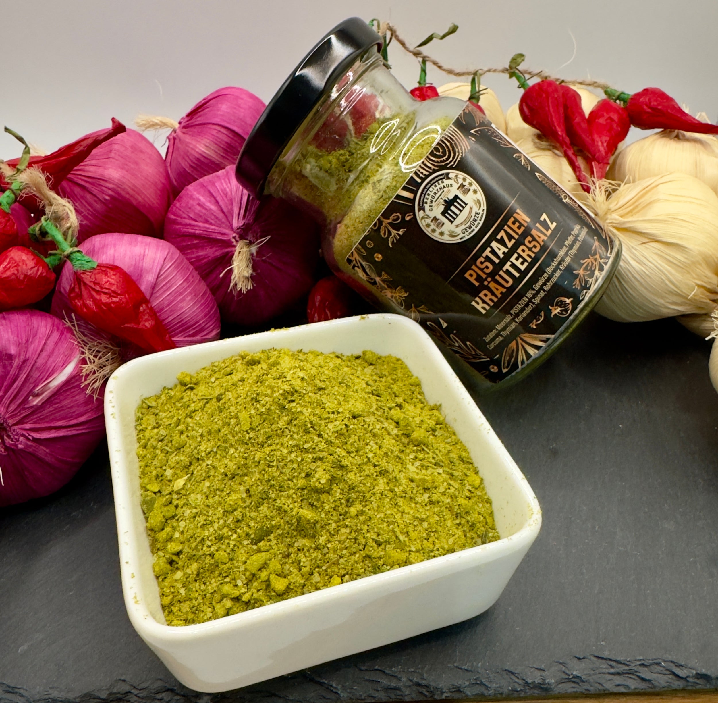 Pistazien Gewürzsalz 120g - Berliner-Gewürzhaus-Manufaktur
