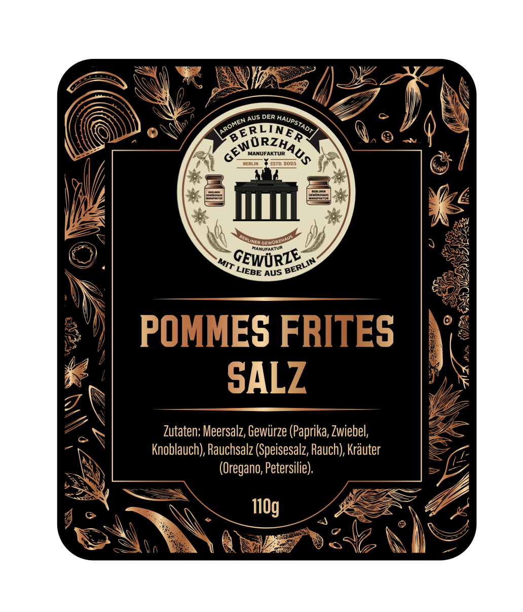 Pommes Frites Salz 110g - Berliner-Gewürzhaus-Manufaktur 