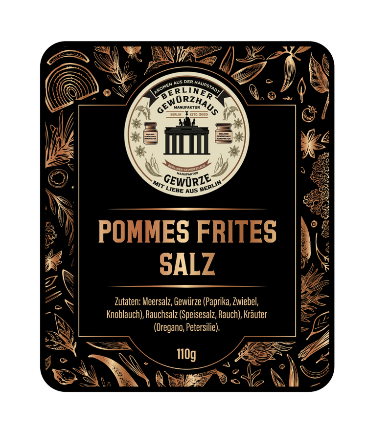 Pommes Frites Salz 110g - Berliner-Gewürzhaus-Manufaktur 