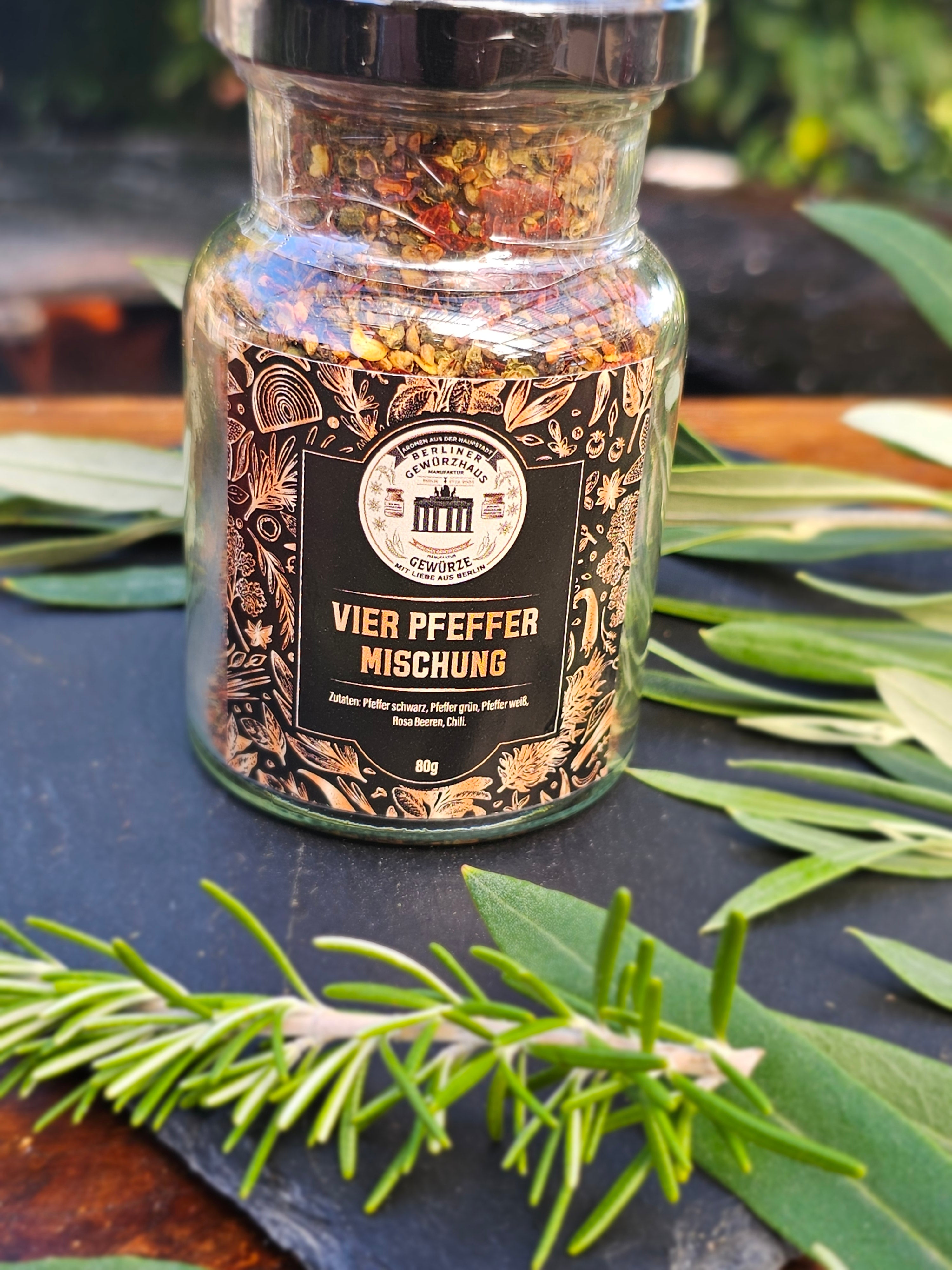 Vier Pfeffer Mischung 80g - Berliner-Gewürzhaus-Manufaktur 