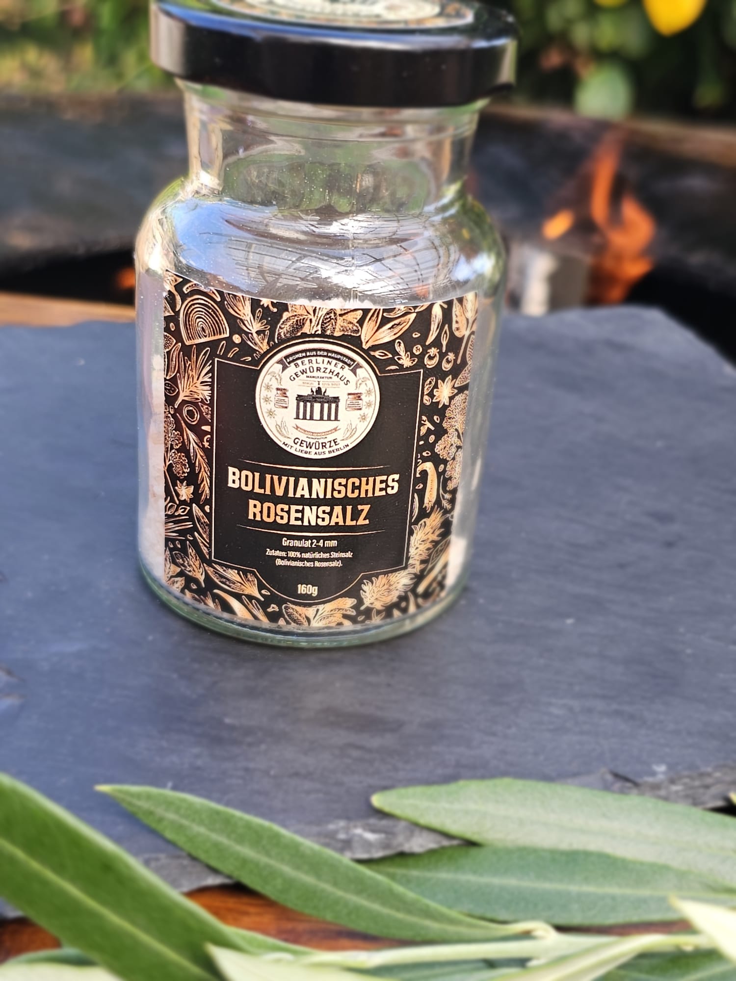 "Bolivianisches Rosensalz  Granulat 2-4 mm" 160g